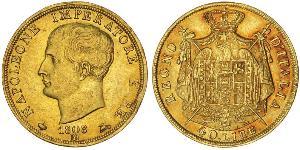 40 Lira Königreich Italien (1805–1814) Gold Napoleon Bonaparte(1769 - 1821)