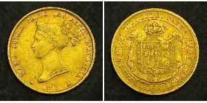 40 Lira Italia / Ducado de Parma (1545 - 1859) Oro María Luisa de Habsburgo-Lorena
