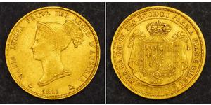 40 Lira Italia / Ducado de Parma (1545 - 1859) Oro María Luisa de Habsburgo-Lorena