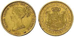 40 Lira Italia / Ducado de Parma (1545 - 1859) Oro María Luisa de Habsburgo-Lorena