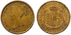 40 Lira Italia / Ducado de Parma (1545 - 1859) Oro María Luisa de Habsburgo-Lorena