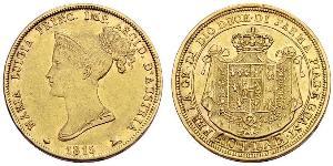 40 Lira Italia / Ducato di Parma e Piacenza (1545 - 1859) Oro Maria Luisa d