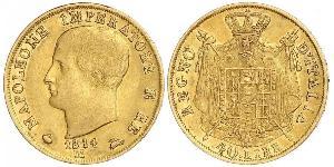 40 Lira Reino de Italia (1805–1814) Oro Napoleón Bonaparte(1769 - 1821)