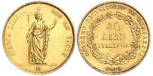 40 Lira Italian city-states 金 