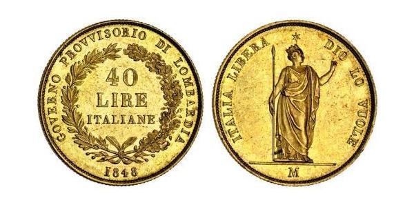 40 Lira Italian city-states 金 