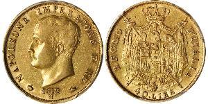 40 Lira 義大利王國 (拿破崙時代) (1805 - 1814) 金 拿破仑一世(1769 - 1821)