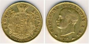 40 Lira 義大利王國 (拿破崙時代) (1805 - 1814) 金 拿破仑一世(1769 - 1821)