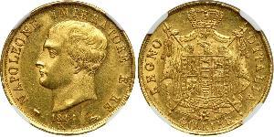 40 Lira 義大利王國 (拿破崙時代) (1805 - 1814) 金 拿破仑一世(1769 - 1821)