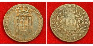 40 Reis Regno del Portogallo (1139-1910) Bronzo 