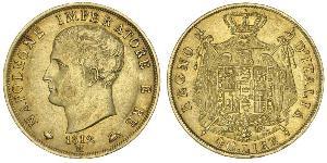40 Лира Королевство Италия (наполеоновское) (1805–1814) Золото Наполеон I(1769 - 1821)