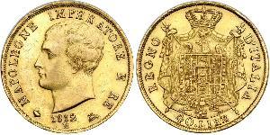40 Лира Королевство Италия (наполеоновское) (1805–1814) Золото Наполеон I(1769 - 1821)