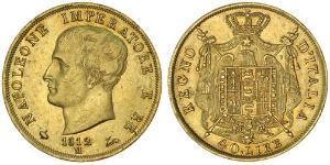 40 Лира Королевство Италия (наполеоновское) (1805–1814) Золото Наполеон I(1769 - 1821)