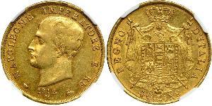 40 Лира Королевство Италия (наполеоновское) (1805–1814) Золото Наполеон I(1769 - 1821)