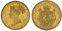 40 Ліра https://en.wikipedia.org/wiki/Duchy_of_Parma (1545 - 1859) / Італія Золото Марія-Луїза Австрійська