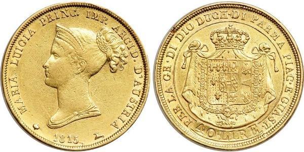 40 Ліра https://en.wikipedia.org/wiki/Duchy_of_Parma (1545 - 1859) / Італія Золото Марія-Луїза Австрійська