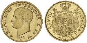 40 Ліра Королівство Італія (Наполеонівське) (1805–1814) Золото Наполеон I Бонапарт(1769 - 1821)