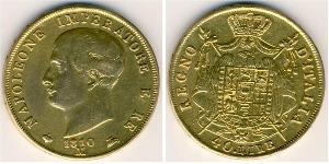 40 Ліра Королівство Італія (Наполеонівське) (1805–1814) Золото Наполеон I Бонапарт(1769 - 1821)