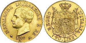 40 Ліра Королівство Італія (Наполеонівське) (1805–1814) Золото Наполеон I Бонапарт(1769 - 1821)