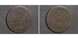 40 Рейс Бразильська імперія (1822-1889) Мідь 