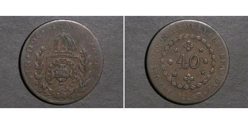40 Рейс Бразильська імперія (1822-1889) Мідь 