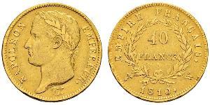 40 Франк Первая Французская империя (1804-1814) Золото Наполеон I(1769 - 1821)