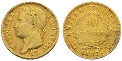 40 Франк Перша Французька імперія (1804-1814) Золото Наполеон I Бонапарт(1769 - 1821)