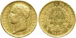 40 Франк Перша Французька імперія (1804-1814) Золото Наполеон I Бонапарт(1769 - 1821)