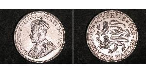 45 Piastre British Cyprus (1914–1960) 銀 乔治五世  (1865-1936)