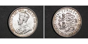 45 Piastre British Cyprus (1914–1960) 銀 乔治五世  (1865-1936)