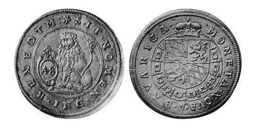 48 Kreuzer Duché de Bavière (907 - 1623) Argent Maximilien Ier de Bavière (électeur)(1573 – 1651)