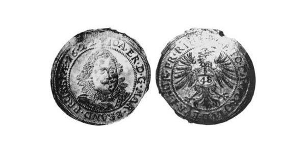 48 Kreuzer Principality of Ansbach (1398–1792) Silver Joachim Ernst, Margrave of Brandenburg-Ansbach (1583 – 1625)