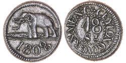 48 Stiver Sri Lanka/Ceylon 銀 