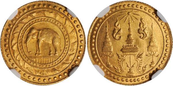 4 Baht Tailandia Oro 