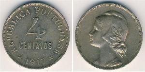 4 Centavo First Portuguese Republic (1910 - 1926) 銅/镍 