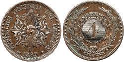 4 Centesimo Uruguay Kupfer 