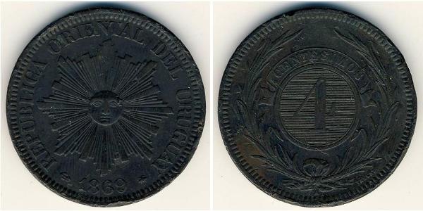4 Centesimo Uruguay 青铜 