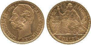 4 Daler / 20 Franc Dinamarca Oro Christian IX de Dinamarca (1818-1906)