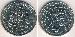 4 Dollar Barbados Kupfer/Nickel 