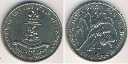 4 Dollar  镍/銅 