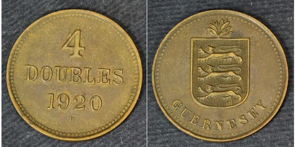 4 Double Guèrneseyi Cuivre 