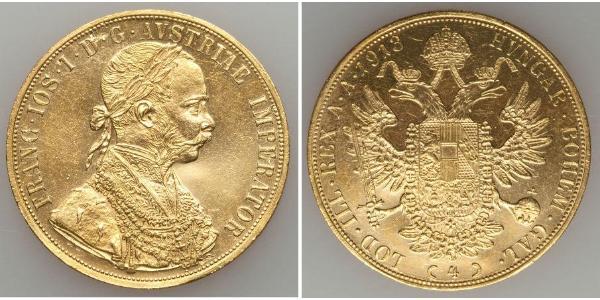 4 Ducat Austria-Hungary (1867-1918) Gold Franz Joseph I (1830 - 1916)