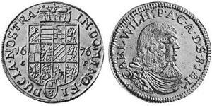 4 Ducat Principality of Anhalt-Zerbst (1544 - 1796) Gold Karl, Prince of Anhalt-Zerbst (1652 – 1718)