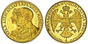 4 Ducat Socialist Federal Republic of Yugoslavia (1943 -1992) Gold 