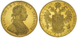 4 Ducat Österreich-Ungarn (1867-1918) Gold Franz Joseph I (1830 - 1916)