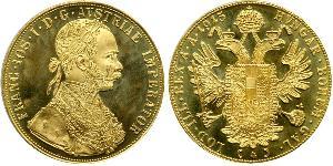 4 Ducat Österreich-Ungarn (1867-1918) Gold Franz Joseph I (1830 - 1916)