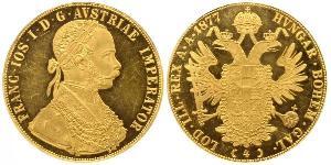 4 Ducat Autriche-Hongrie (1867-1918) Or Franz Joseph I (1830 - 1916)