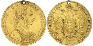 4 Ducat Autriche-Hongrie (1867-1918) Or Franz Joseph I (1830 - 1916)