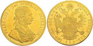 4 Ducat Autriche-Hongrie (1867-1918) Or Franz Joseph I (1830 - 1916)