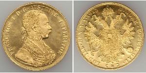 4 Ducat Autriche-Hongrie (1867-1918) Or Franz Joseph I (1830 - 1916)