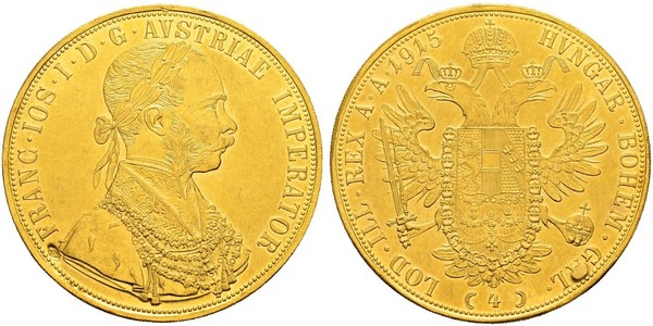 4 Ducat Autriche-Hongrie (1867-1918) Or Franz Joseph I (1830 - 1916)